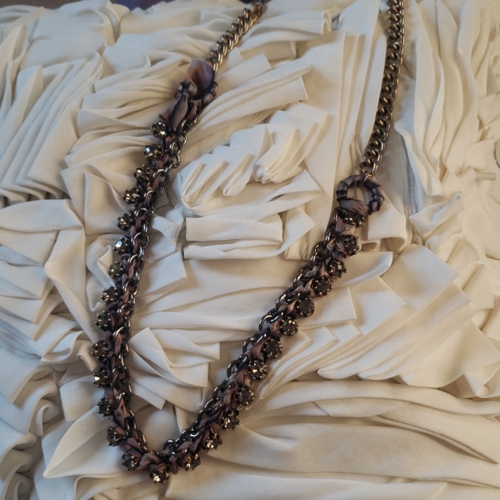 J Crew Crystal Layering Necklace